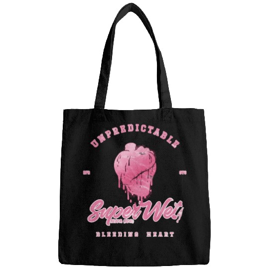 Unpredictable bleeding heart (pale style) Bags
