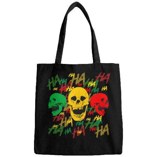 laughing skull Rasta Bags