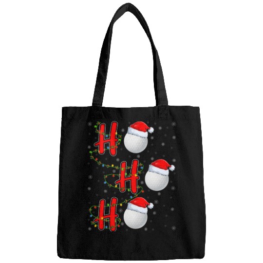 Golf Lighting Xmas Santa Ho Ho Ho Golf Christmas Bags