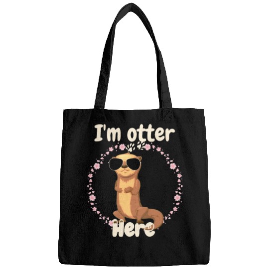 I'm otter here cute otter Bags