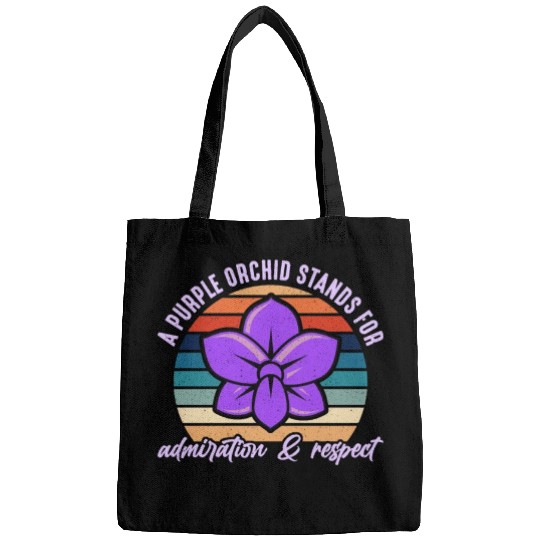 Orchids A Purple Orchid Stands Retro Horticulture Bags