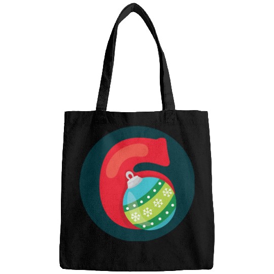 Number 6 Christmas Balls Age Six Bags