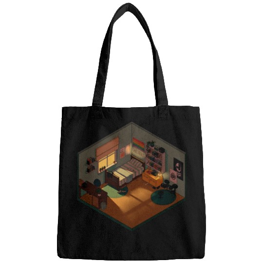 Heartstopper isometric bedroom Bags