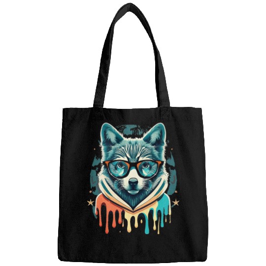 Hipster Wolf Drip Bags