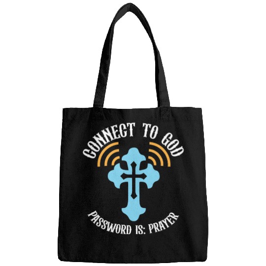 Connect to God I Love Jesus Believer Scripture Bags