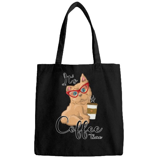 IT'S COFFEE TIME PAWFFEE CANINE CAFE MUZZLE MOCHA Bags