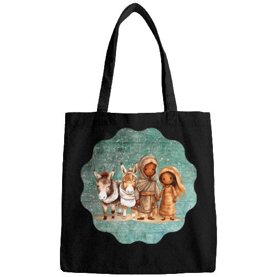 Christmas Nativity Scene Shepherds and Sheep Bags