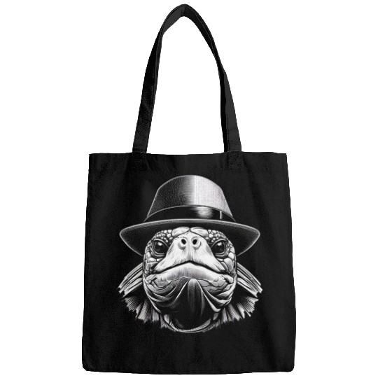 A turtle with a hat, a classic look Bags