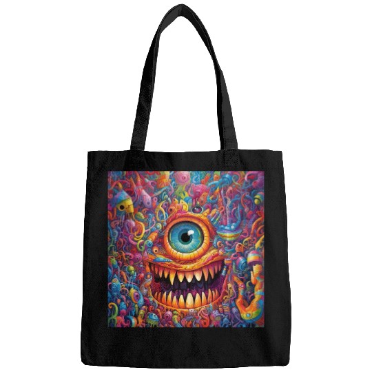 Going On a Little Trip - Cyclops and Teeth Psyched Bags