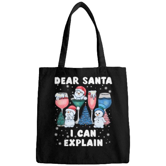 Schneemann Dear Santa I can Explain Funny Bags