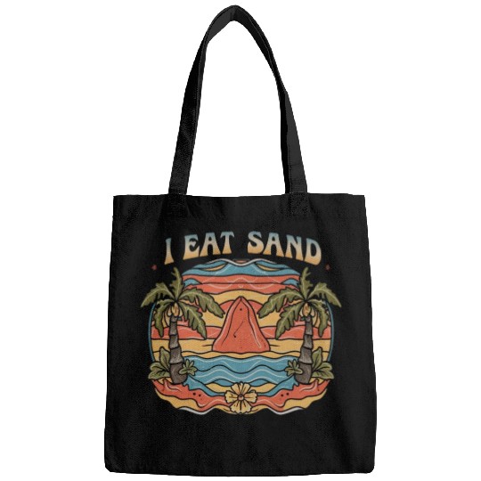 Groovy Psychedelic I Eat Sand and Desert Island Bags