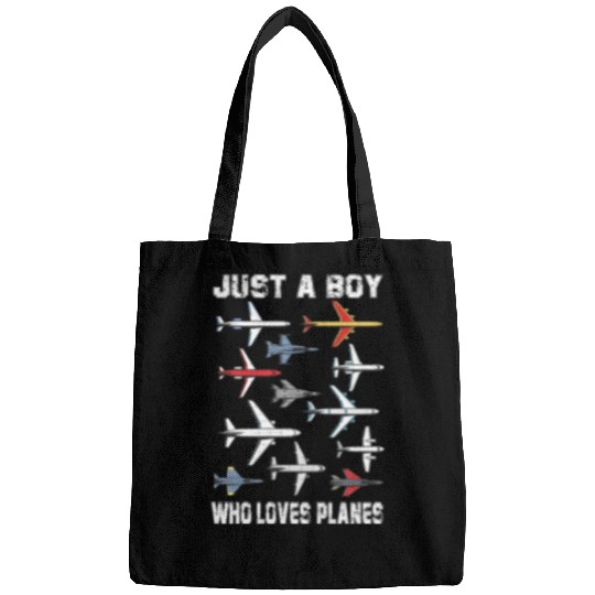 Airplane Just A Boy Who Loves Planes Boys Toddler Bags