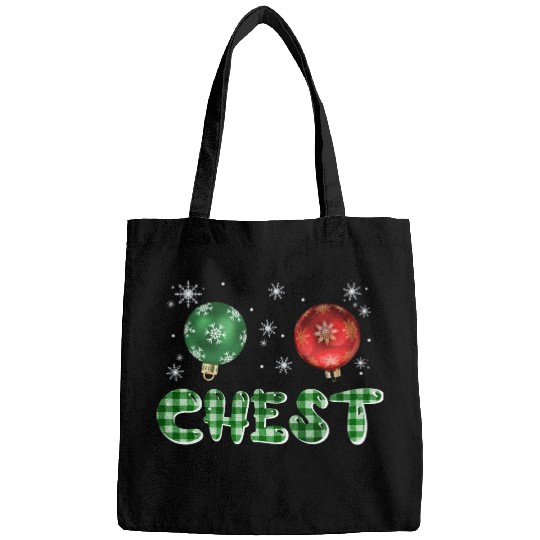 Chest Nuts Christmas Couple Funny Matching Bags