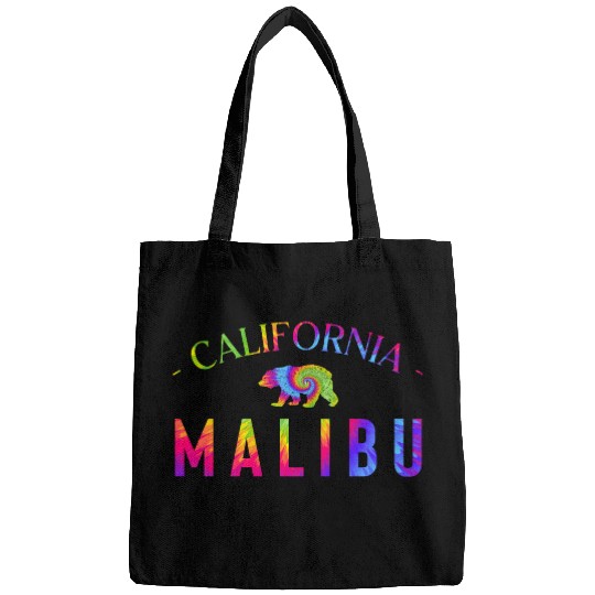 Malibu California Bicycle Club In a Tie Dye Design Bags