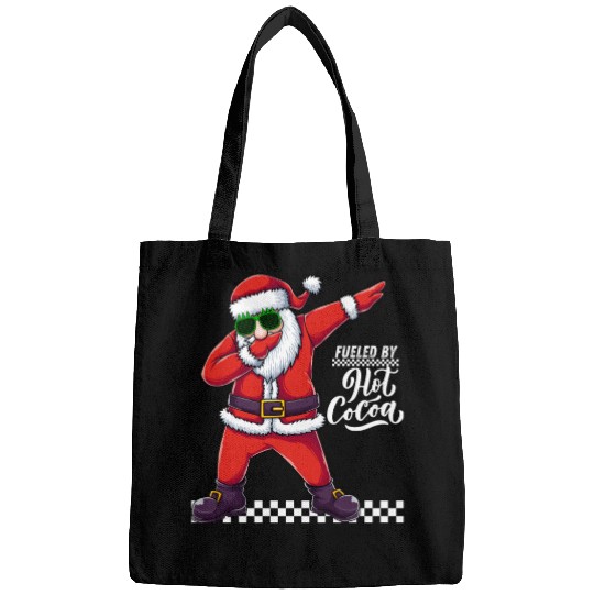 Fueled by Hot Cocoa, dabbing Santa Bags