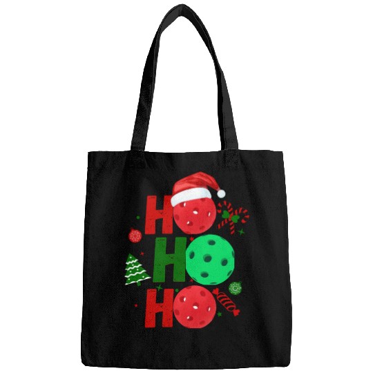 Pickleball Ho Ho Ho Holiday Merry Christmas Bags