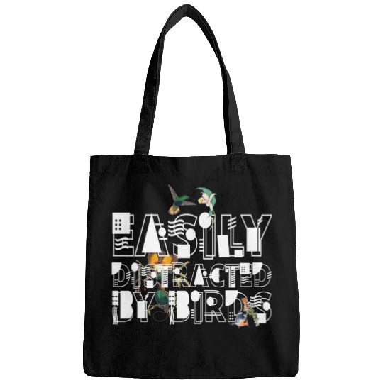 Easily Distracted By Birds Bird Lover Bags