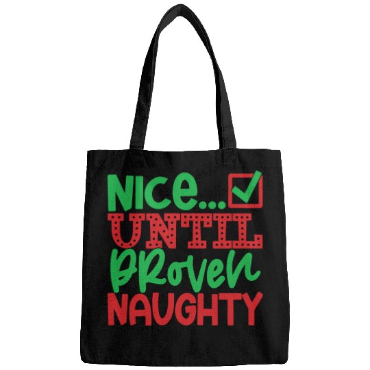 Festive Holiday Cheat Sheet Typography Bags