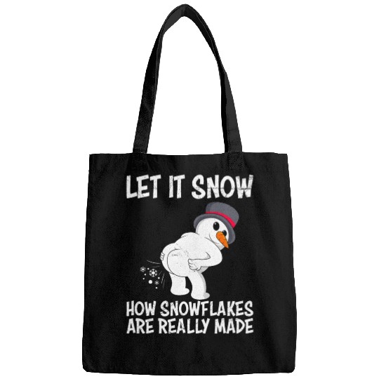 Snowman Let it Snow Winter Time Snowmen Bags