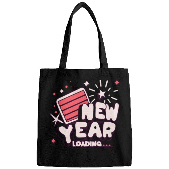 NYE New Year Loading Cheers To Festive New Year's Bags