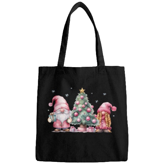 Winter Gnomes with a Christmas Tree Bags