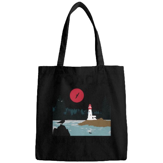 Acadia National Park 80s Maine Mount Island Bags
