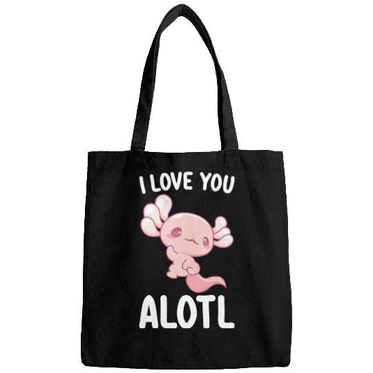 I Love You Alotl Axolotl Valentine's Day Bags
