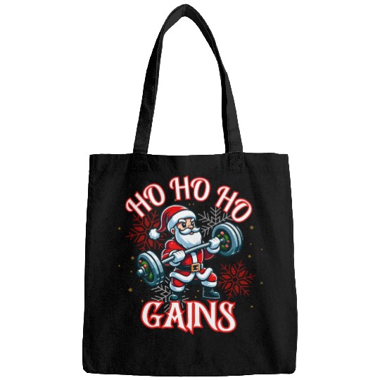 Santa Claus Christmas workout Bags