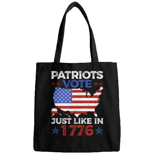Patriots Vote Just Like 1776 American Flag Voter Bags