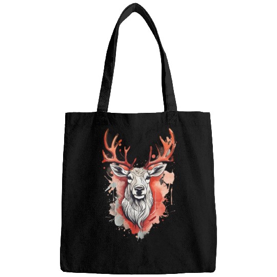 Reindeer Sublime Antler Silhouette Top Bags