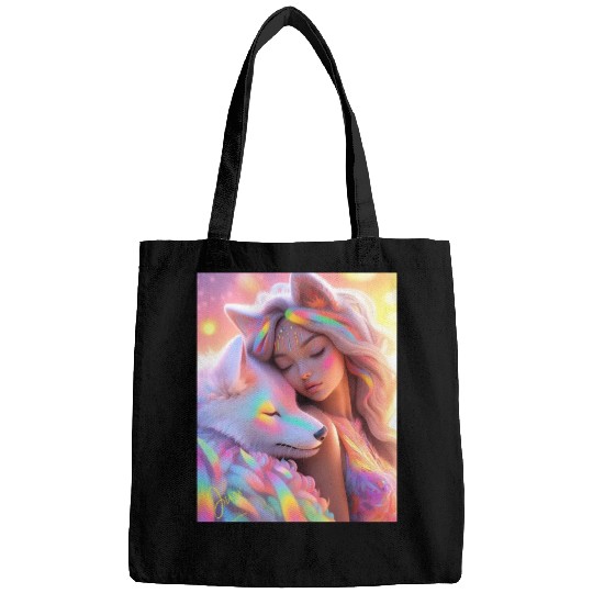 Rainbow Friends - White Wolf and Girl Bags