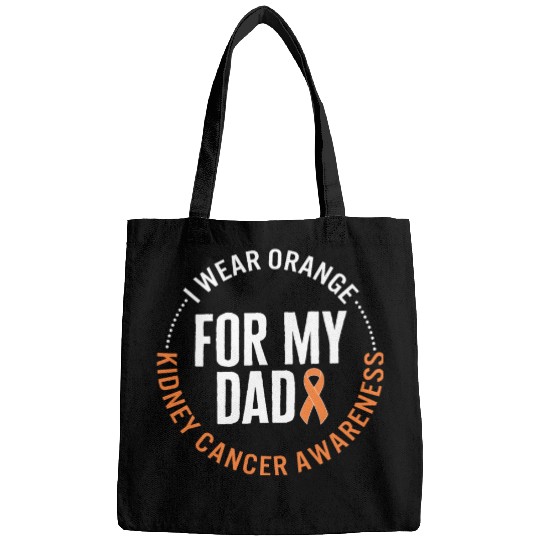 Kidney Cancer Awareness Bags, I Wear Orange For