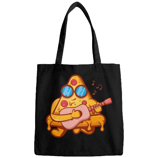 Cool Pizza Playing Guitar Bags