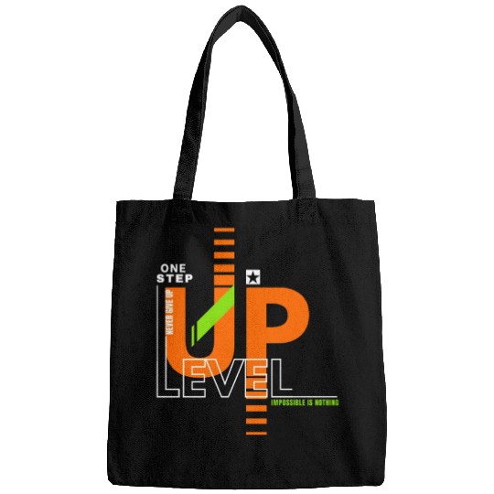 One Step Up Level Print Bags