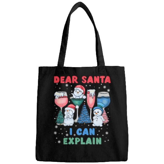 Schneemann Dear Santa I can Explain Funny Bags