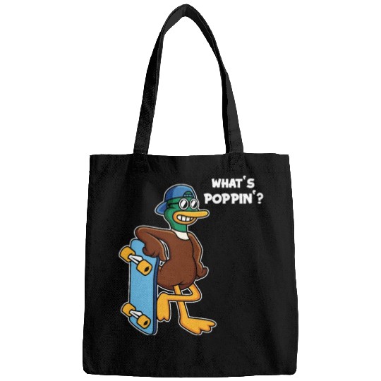 What's Poppin Duck Skaterboy Skateboardkid Bags