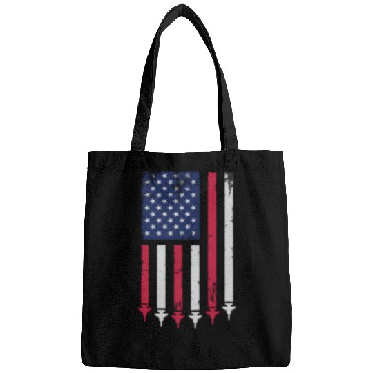 US Flag Airplane Patriotic American Pilot Bags