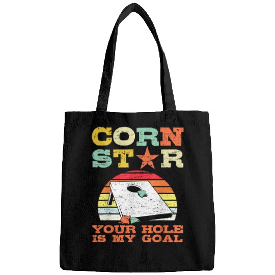 Corn Star Your Hole is My Goal Vintage Cornhole Bags