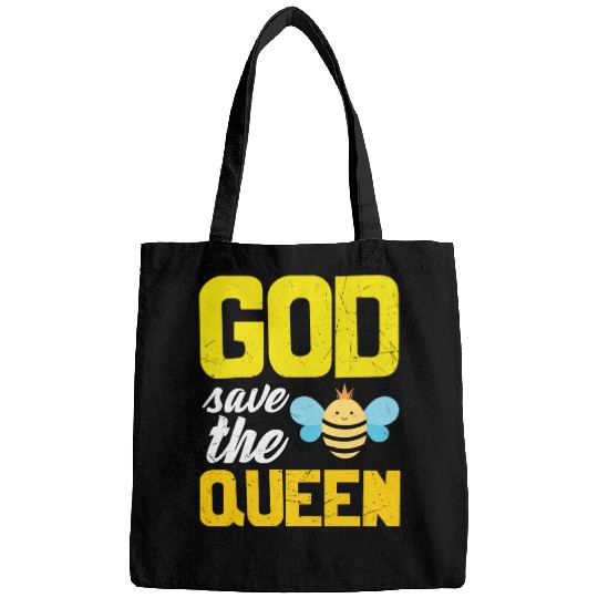 Earth Quote God Save The Queen Bee Bags