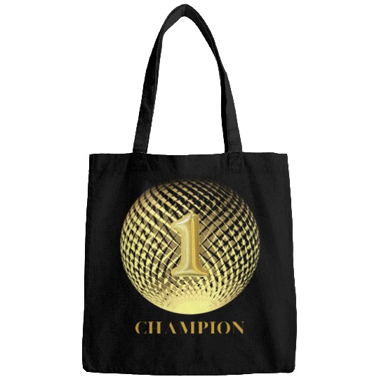 Number one Champion Gold medal first place winner Bags