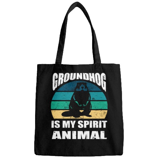 groundhog is my Spirit Animal Bags