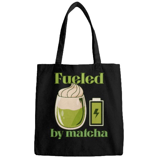Fueled By Matcha Graphic Bags