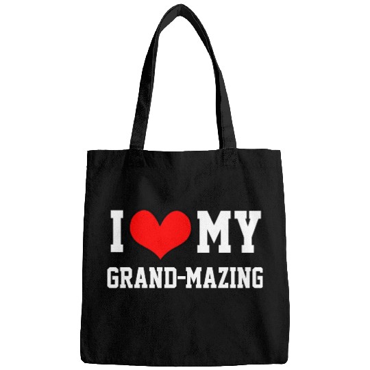 I Love My Grandma Amazing Puns Fun Mothers Day Kid Bags