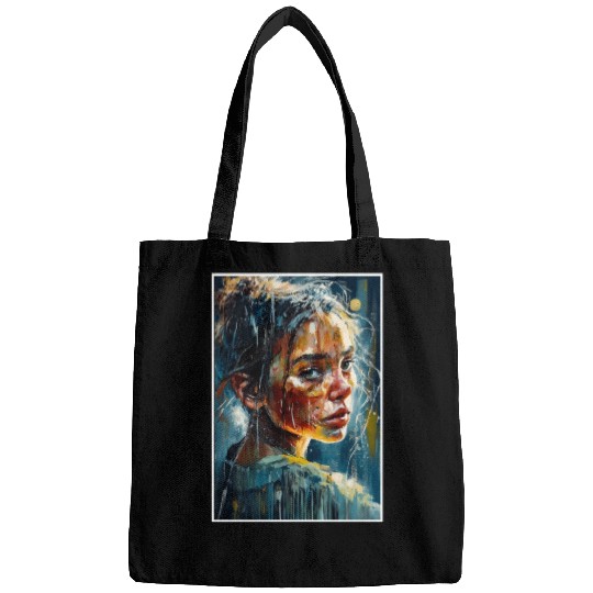 Abstract Sad Girl Unhappy People Sadness Bags