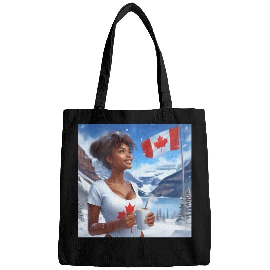 Canadian Winter Snow in Banff Canada Bags