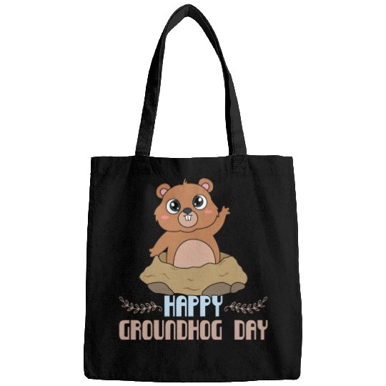 Cute Kawaii Groundhog Happy Groundhog Day Bags