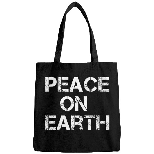 PEACE ON EARTH Christmas holiday hope love Bags