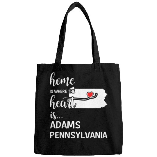 Adams County Pennsylvania Is Where My Heart Is Bags
