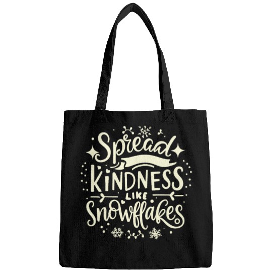 Christmas Themed Spread Kindness Like Snowflakes Bags