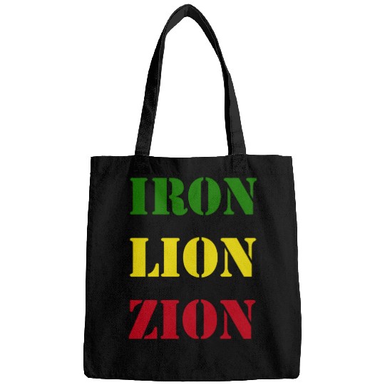 Iron Lion Zion, Jamaican Rasta Colors, Reggae Bags